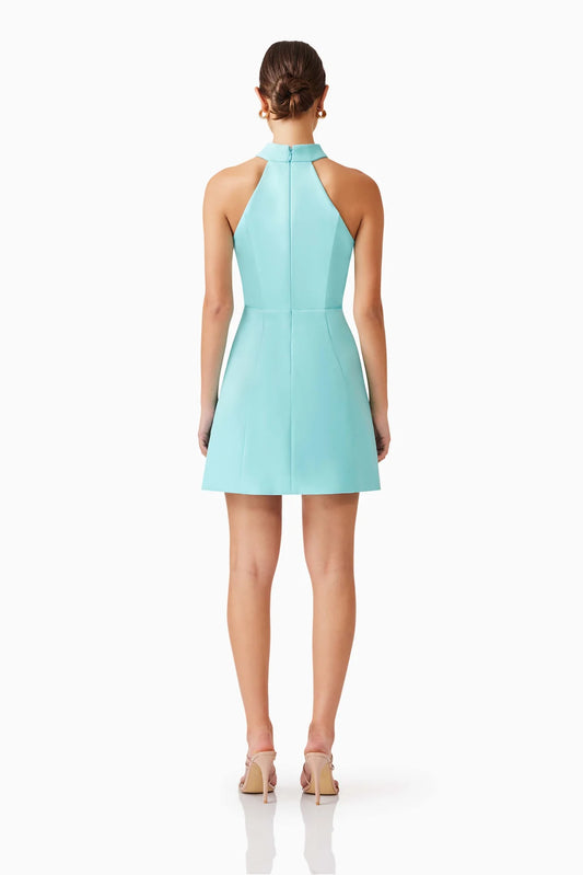Gabi Mini Dress in Aqua