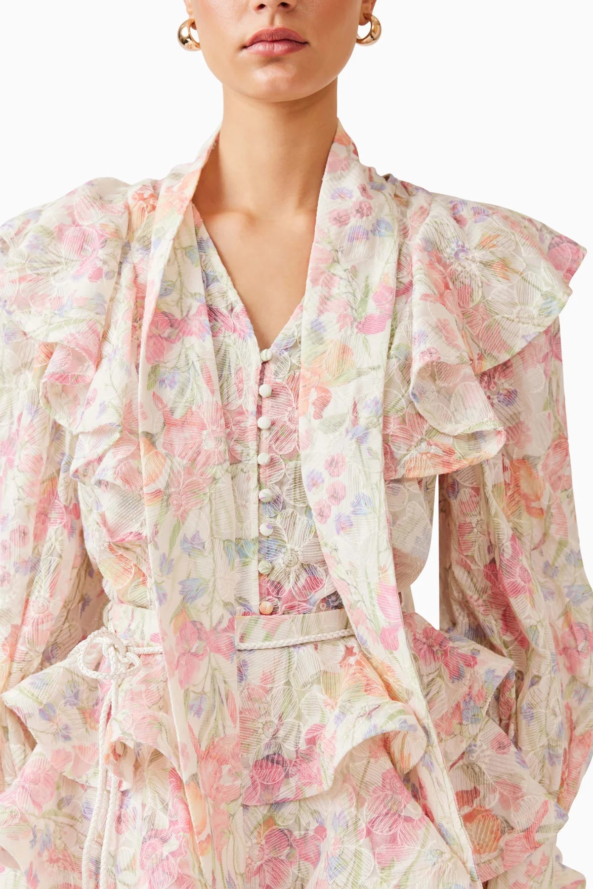 ELLIATT - Almia Frill Top - Floral