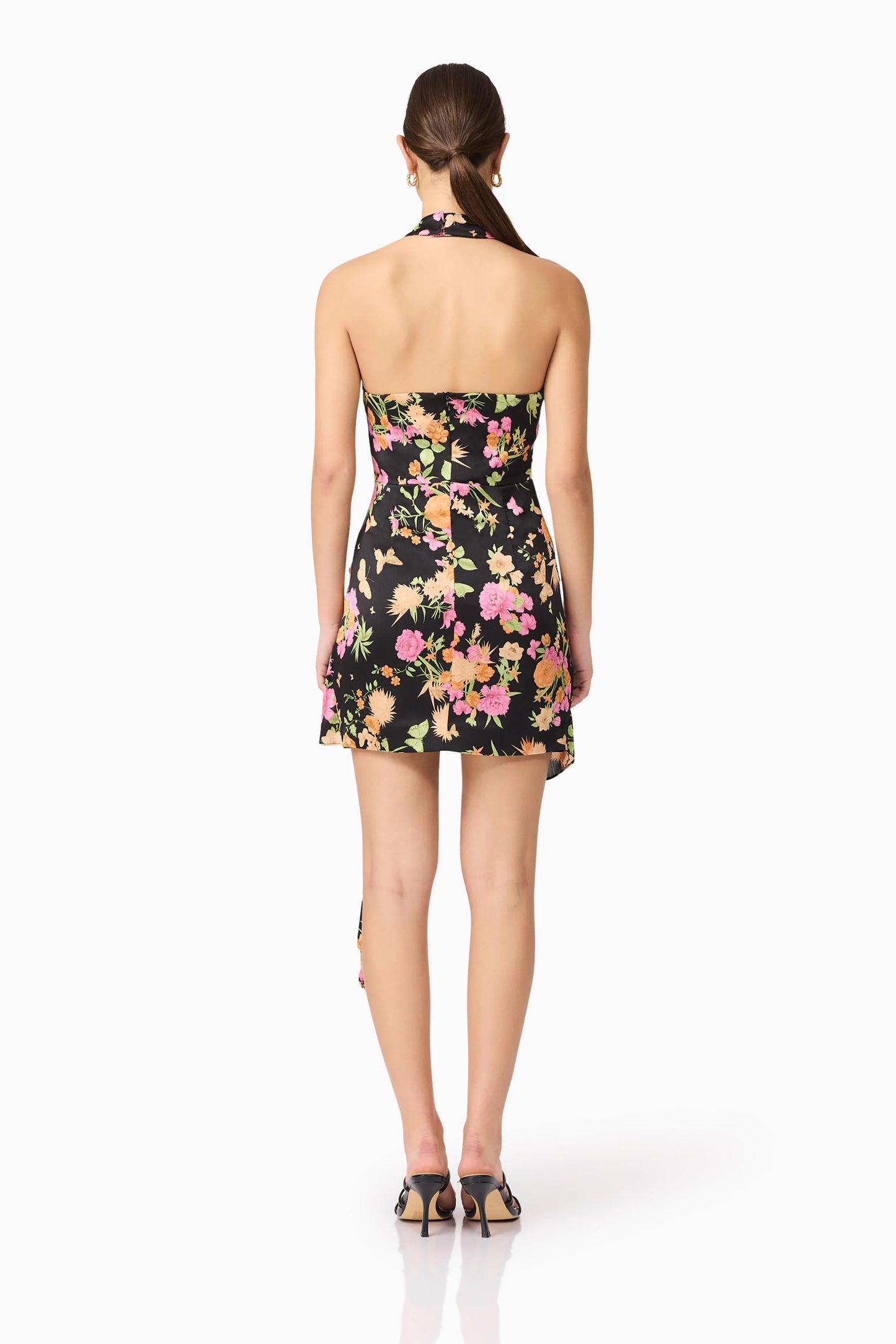 ELLIATT - Tess Halter Mini Dress - Black Multi
