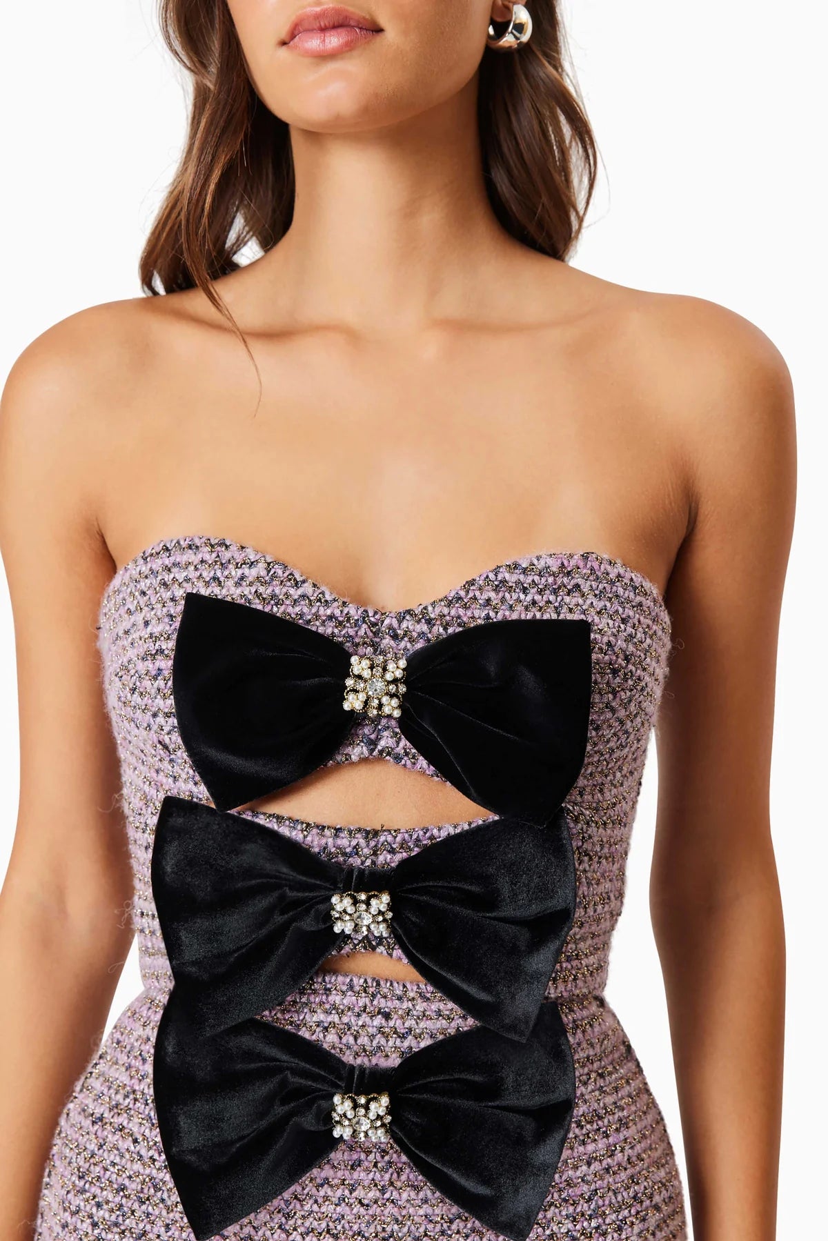 Magnolia Party Mini Dress in Purple