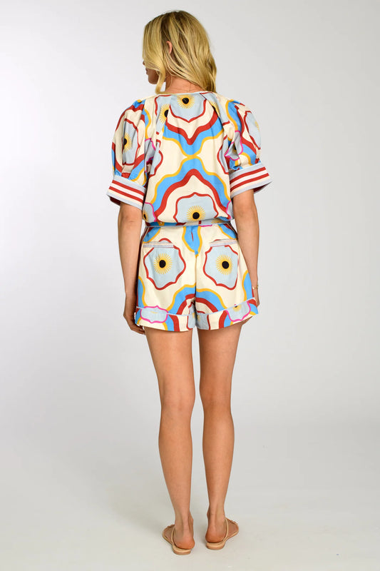 ELIZABETH JAMES - Babe Shorts - Trellis Multi