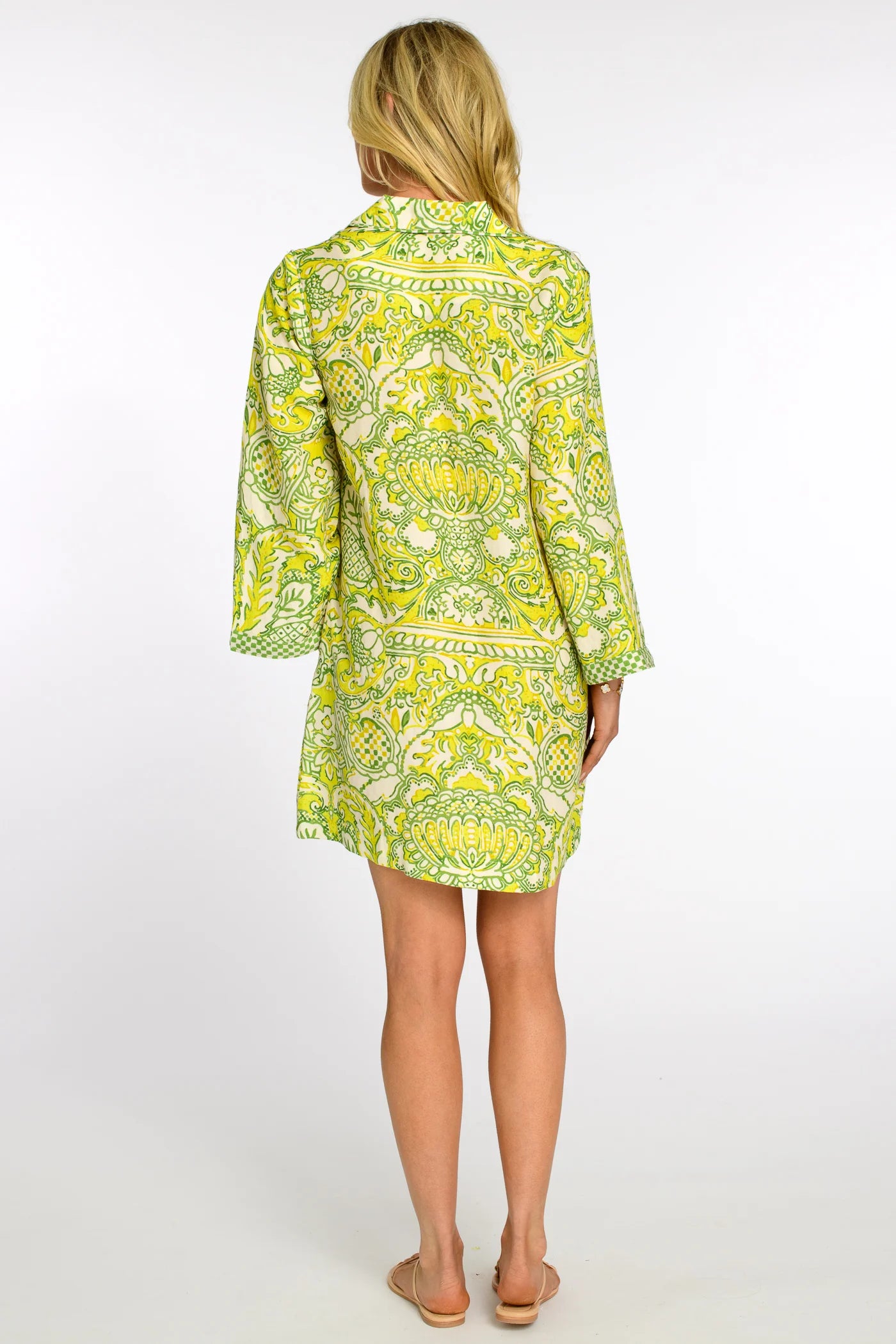 ELIZABETH JAMES - Taylor Dress - Damask Limeade