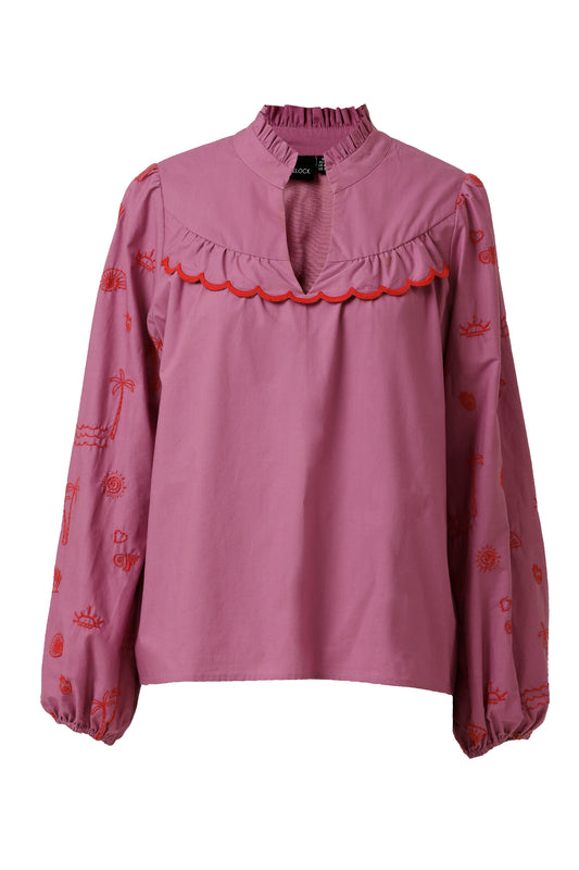 Emily Lovelock - Candice Top - Mulberry