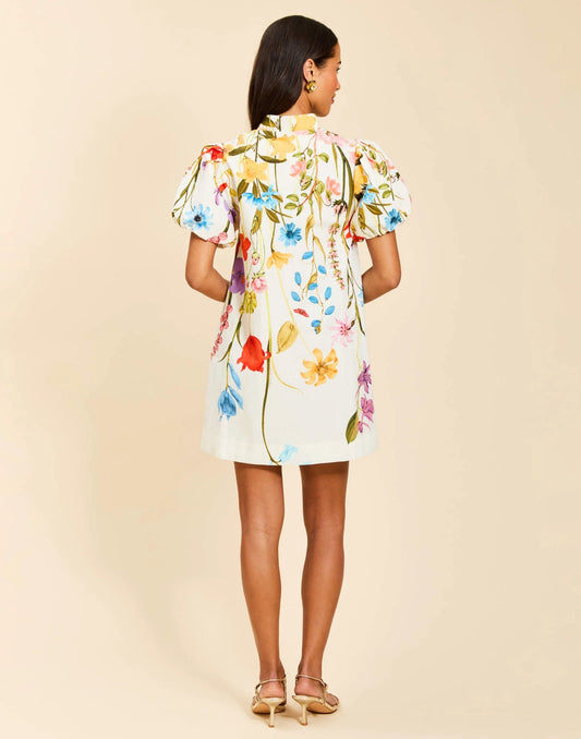Elliana Printed Mini Dress - Garden Muse