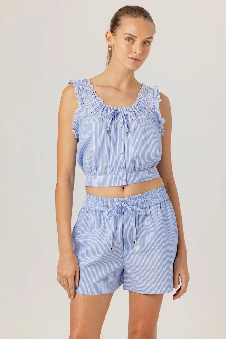 Sundays - Edith Shorts - Blue Stripe