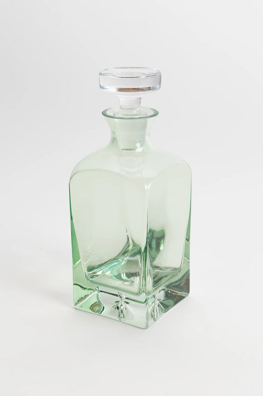 ESTELLE COLORED DECANTER - HERITAGE {MINT GREEN}