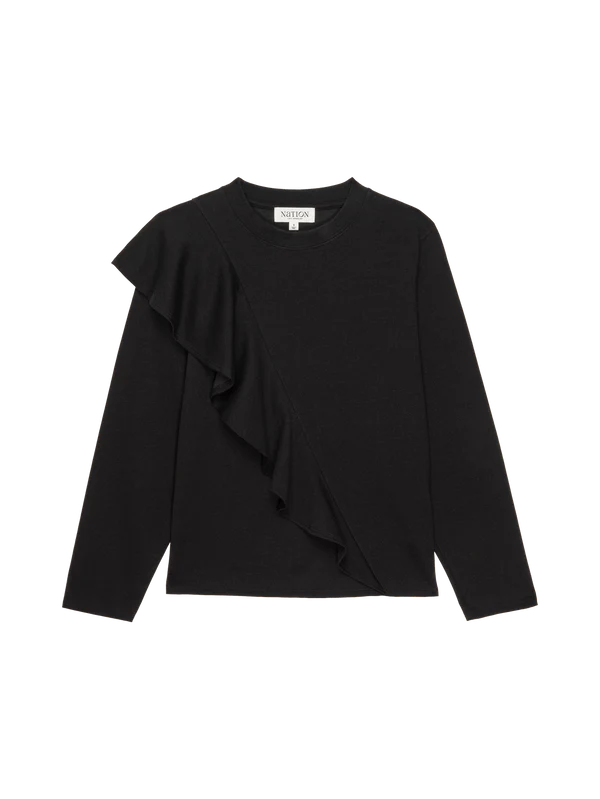 NATION Los Angeles - Farrah Top - Jet Black