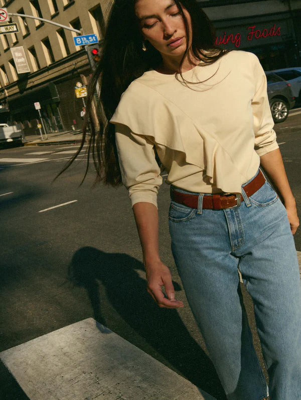 NATION Los Angeles - Farrah Top - Parchment