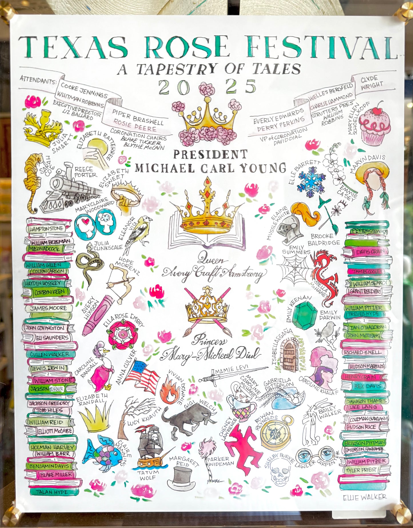 2025 Texas Rose Festival Print