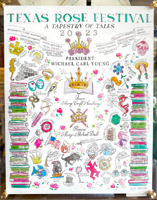 2025 Texas Rose Festival Print