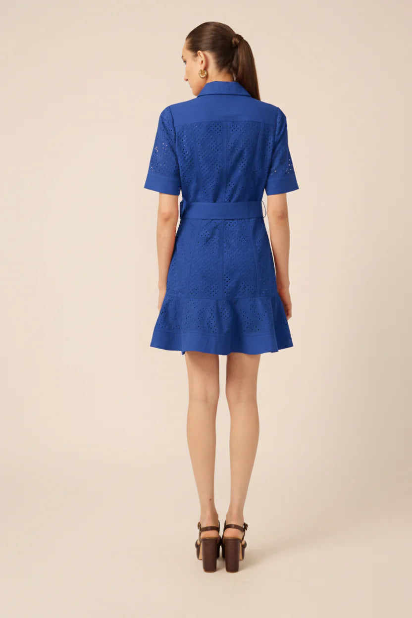 Payden Dress - Blue Eyelet