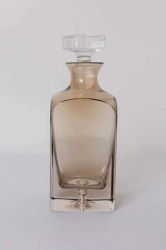 ESTELLE COLORED DECANTER - HERITAGE {AMBER SMOKE}
