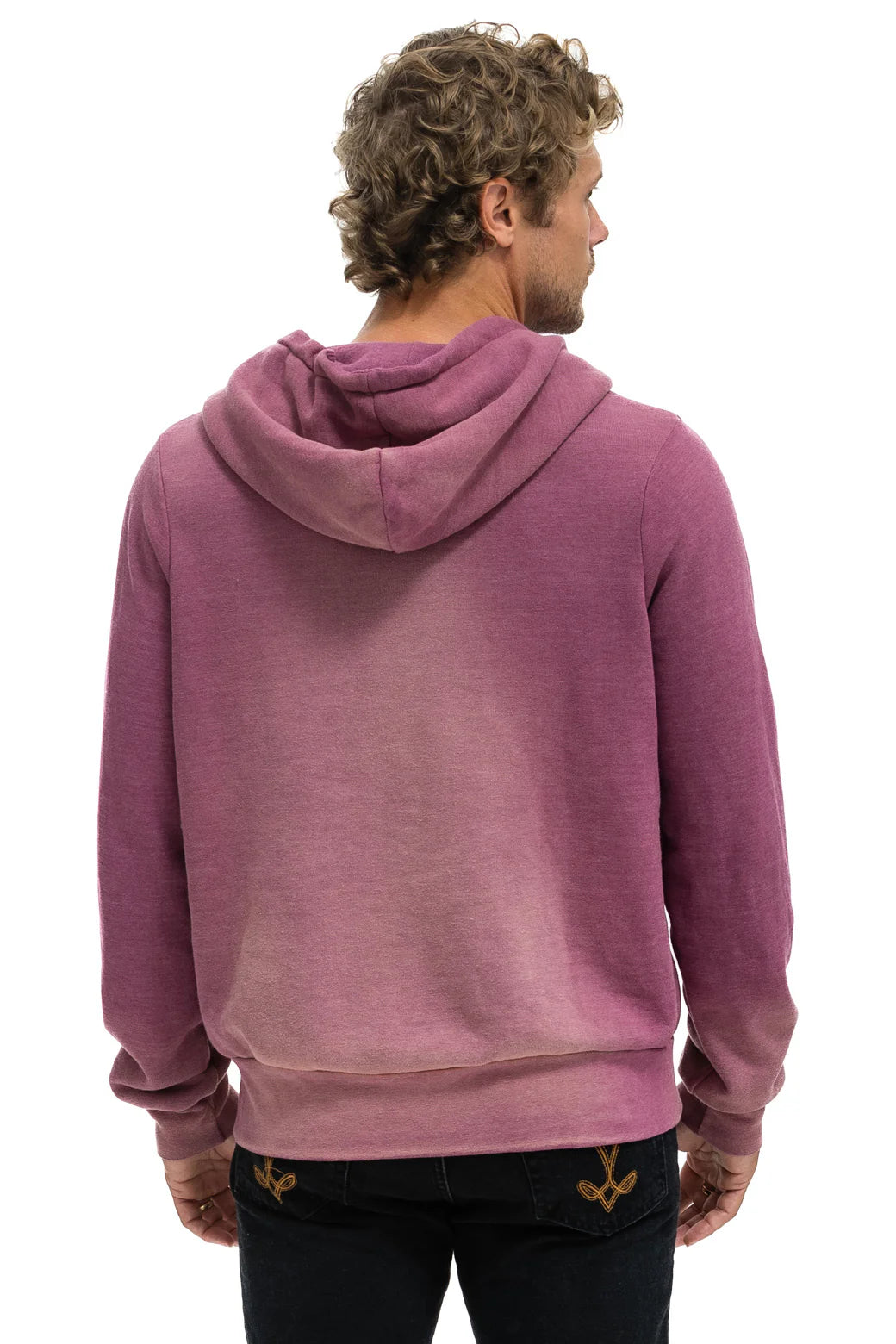 Aviator Nation - 5 Stripe Hoodie - Faded Berry