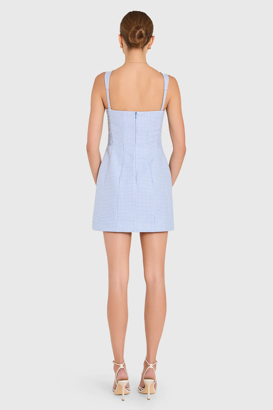 Andreina Dress - Atlantic/Ivory