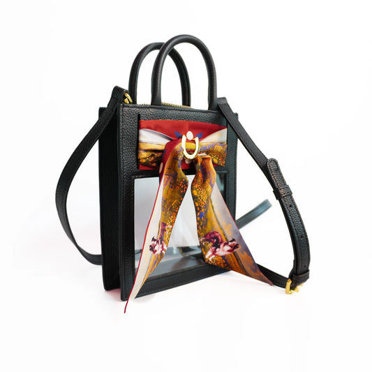 Mini Calista Clear + Ranch Dog Twilly - Black