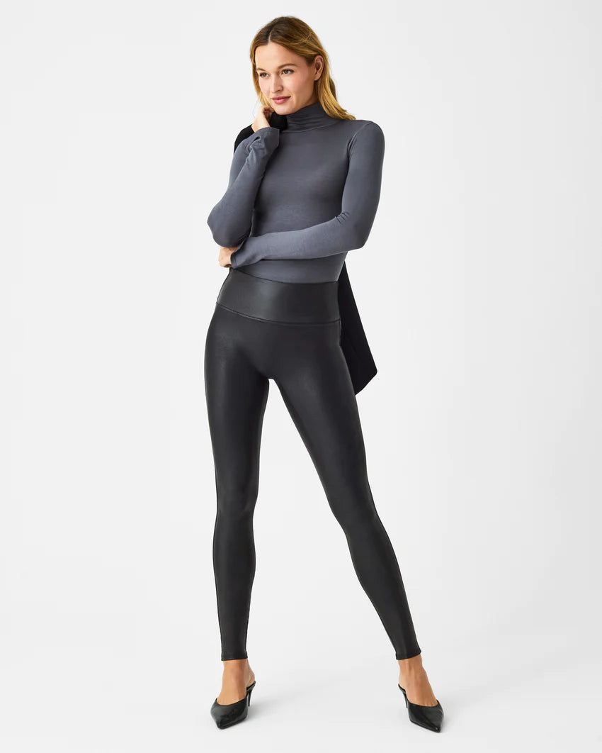 SPANX - Faux Leather Leggings in Black – Blue Ox Boutique