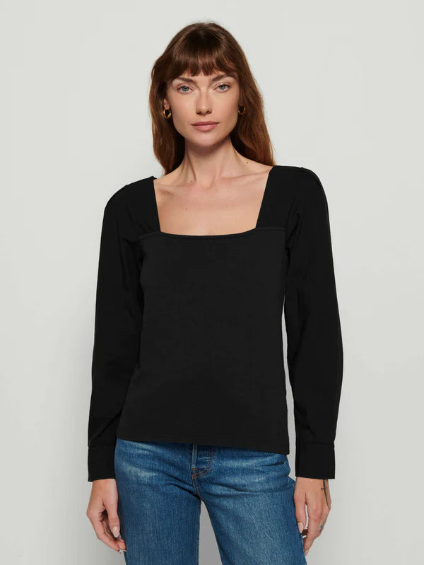 Kinsey Combo Top - Jet Black