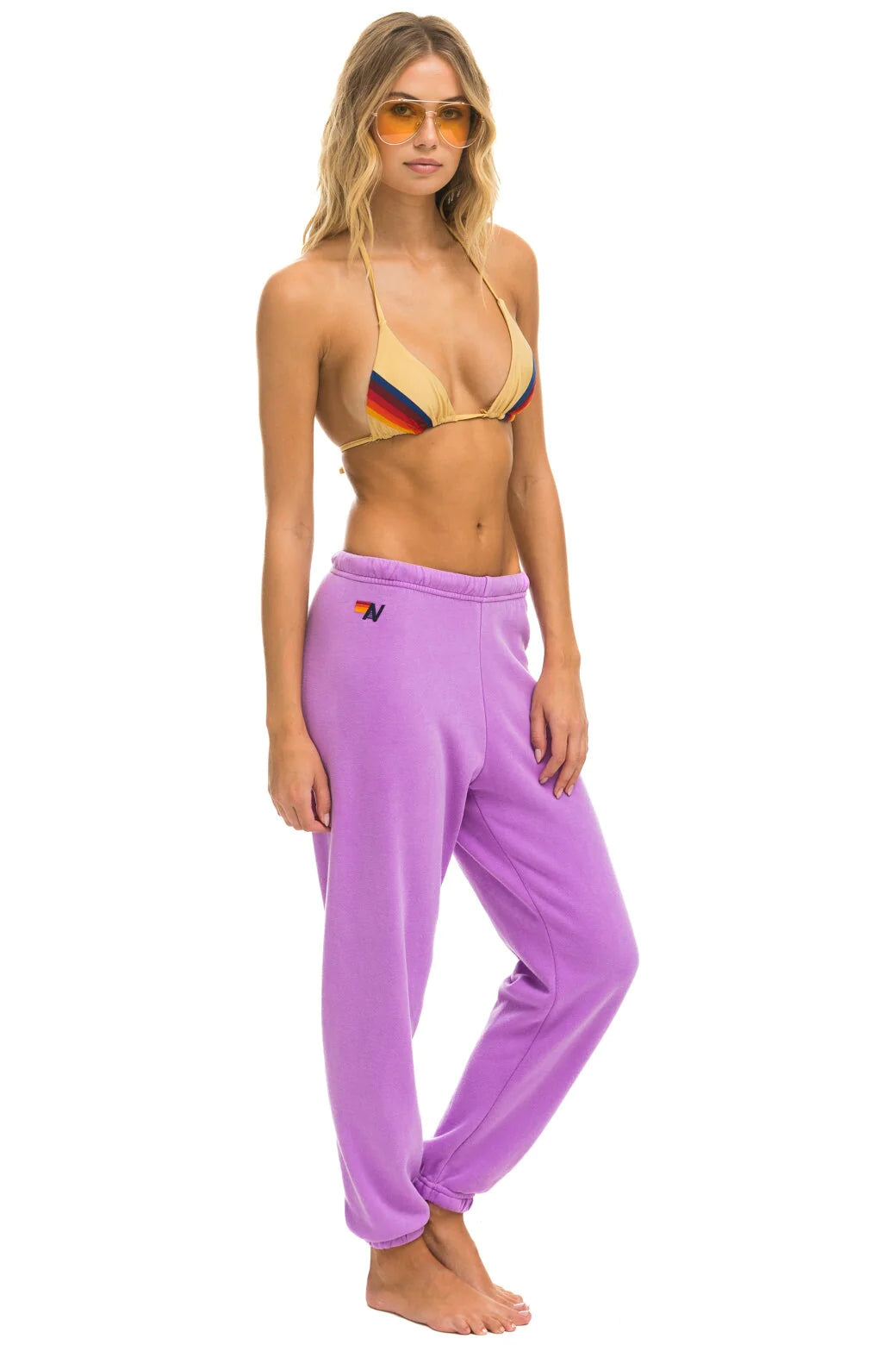 Aviator Nation - BOLT SWEATPANTS - NEON PURPLE // PURPLE