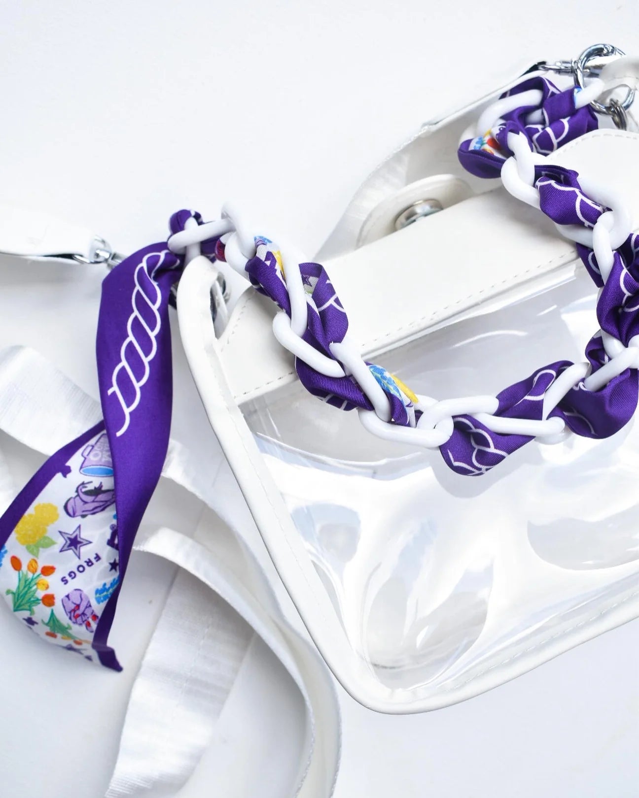 Saturday Silks - TCU Horned Frogs Skinny Scarf