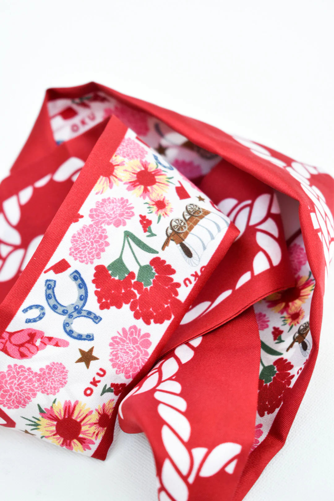 Saturday Silks - Oklahoma Sooners Skinny Scarf