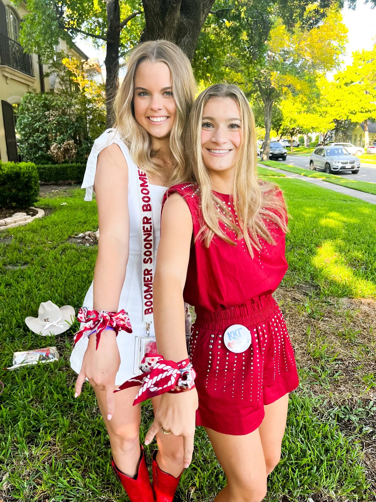 Saturday Silks - Oklahoma Sooners Skinny Scarf