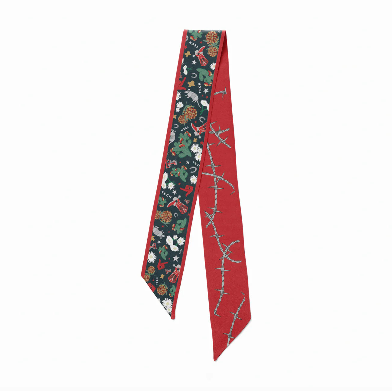 Saturday Silks - Texas Tech Red Raiders Skinny Scarf