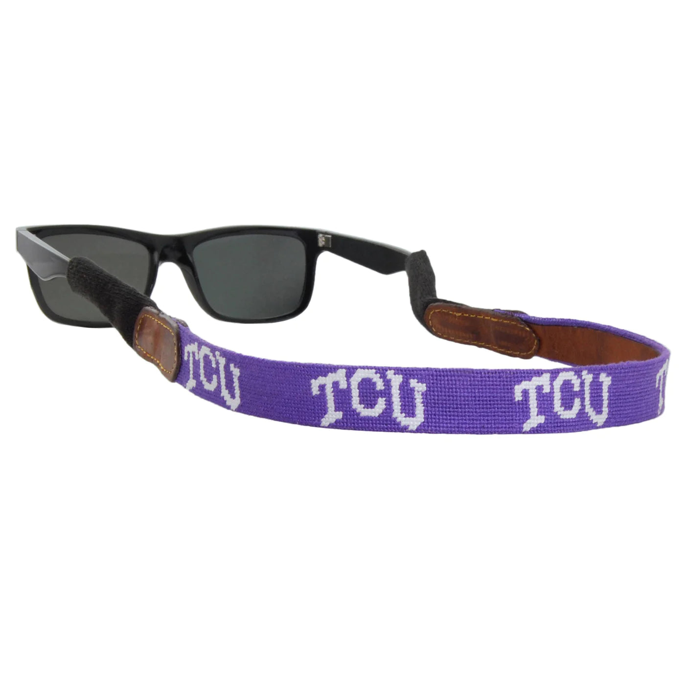 TCU Needlepoint Sunglass Strap