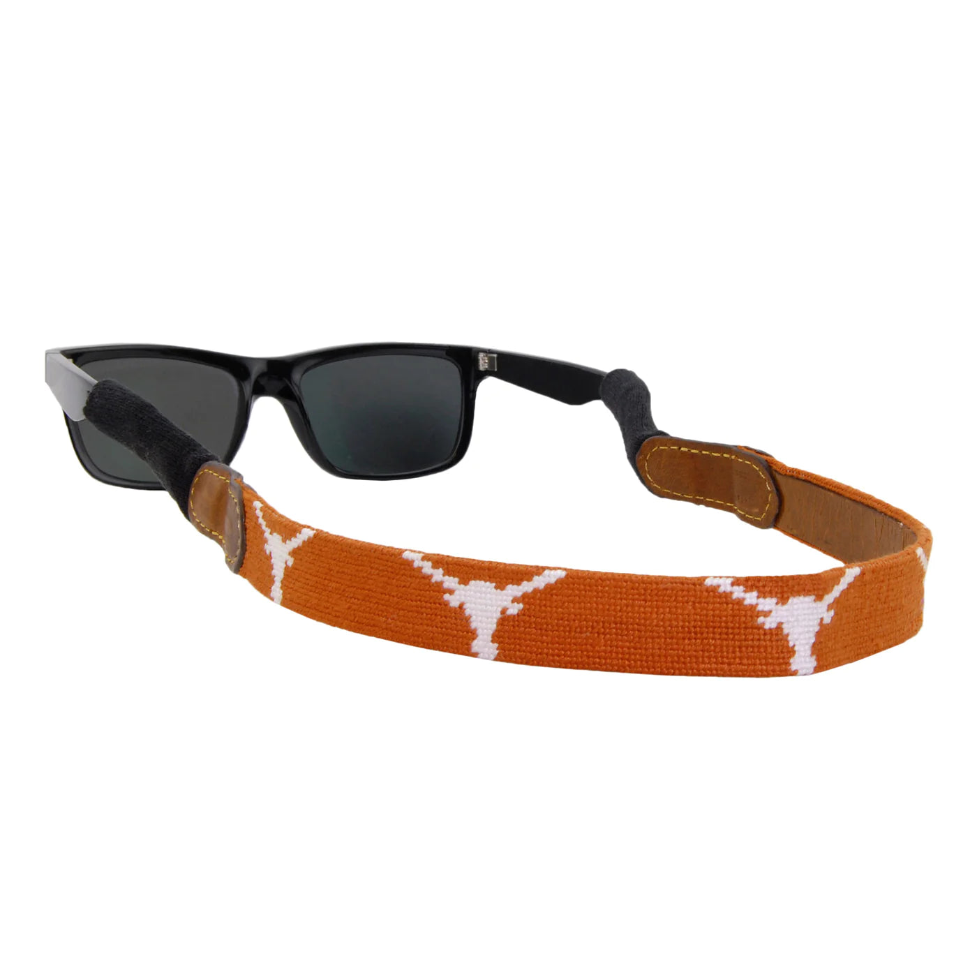 Texas (Burnt Orange) Needlepoint Sunglass Strap