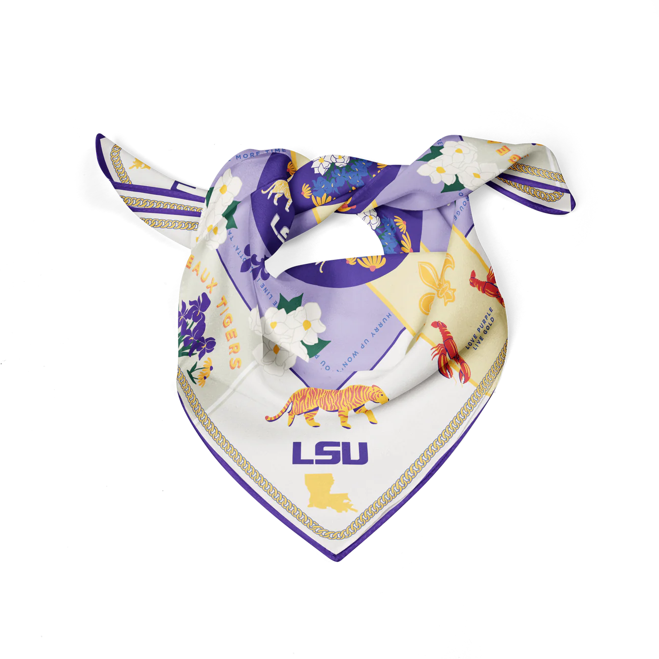 Saturday Silks - LSU Tigers - Saturday Scarf