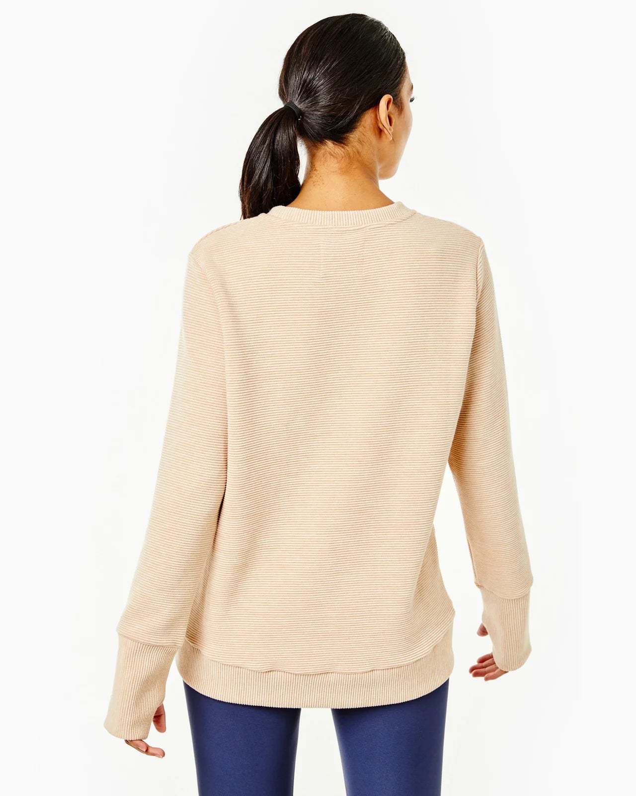 ADDISON BAY - The Everyday Crewneck - Heather Camel