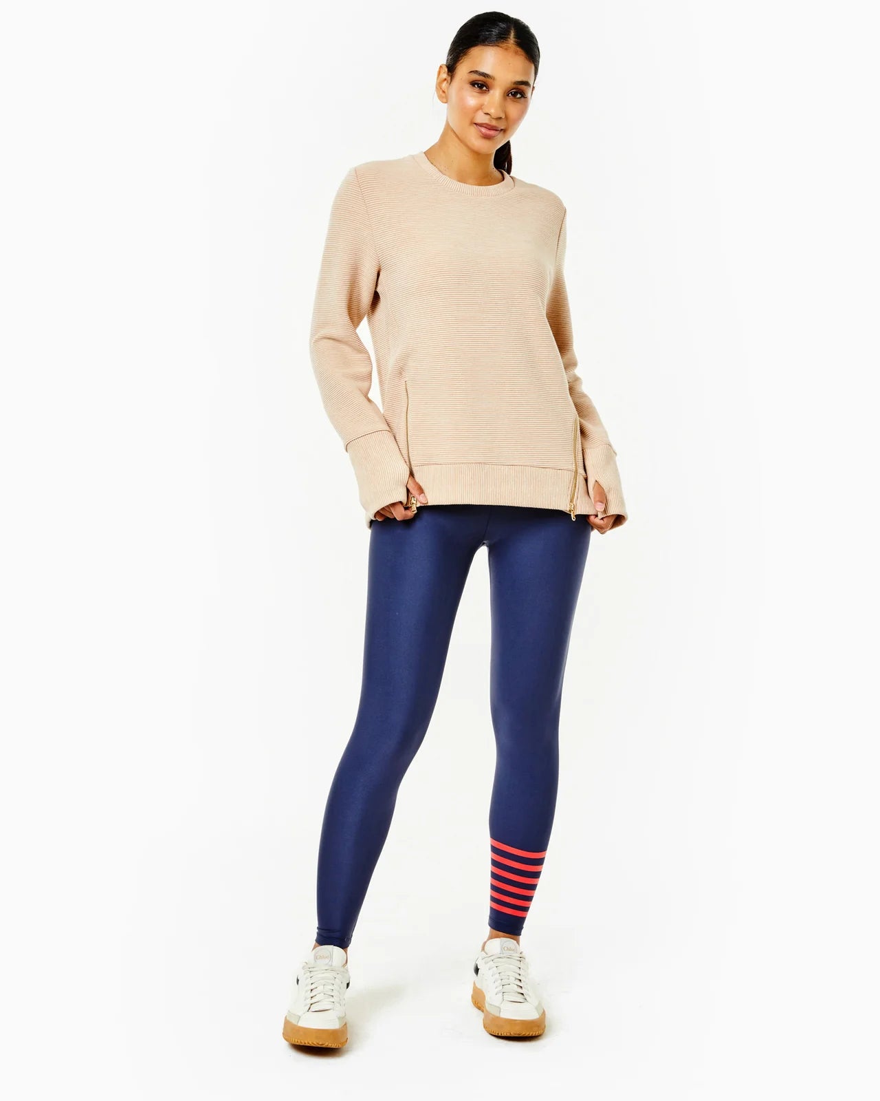 ADDISON BAY - The Everyday Crewneck - Heather Camel