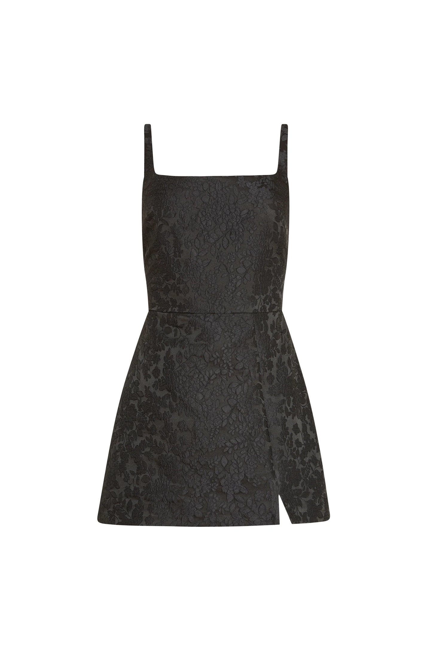 Rhonda Romper in Selen Jacquard - Black