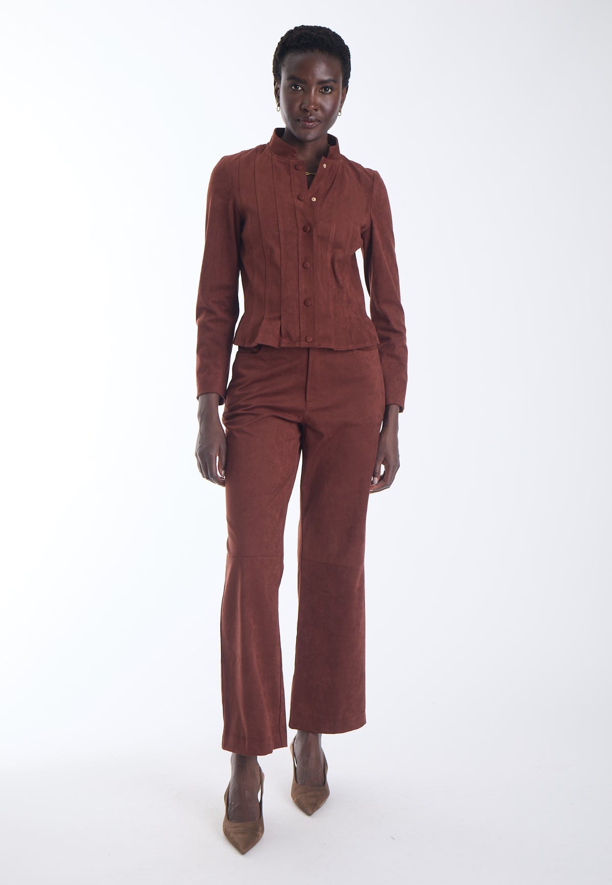 Indie Vegan Suede Jacket - Copper Cedar