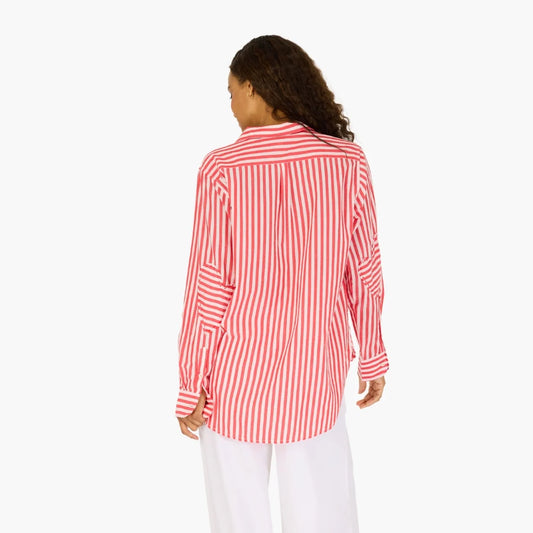 KERRI ROSENTHAL - Mia Shirt Stripe - Red/White