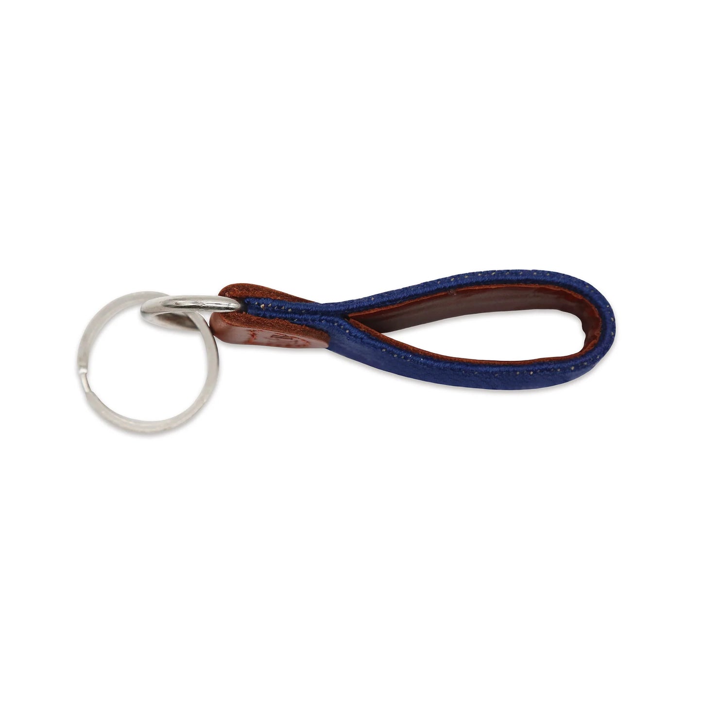 Claiborne Key Fob (Blueberry-Light Khaki)