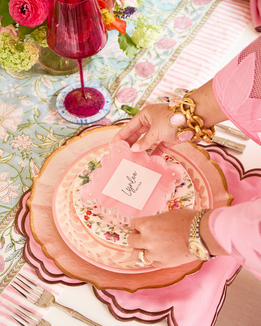 LIGHT PINK MINI ACRYLIC PICTURE FRAME