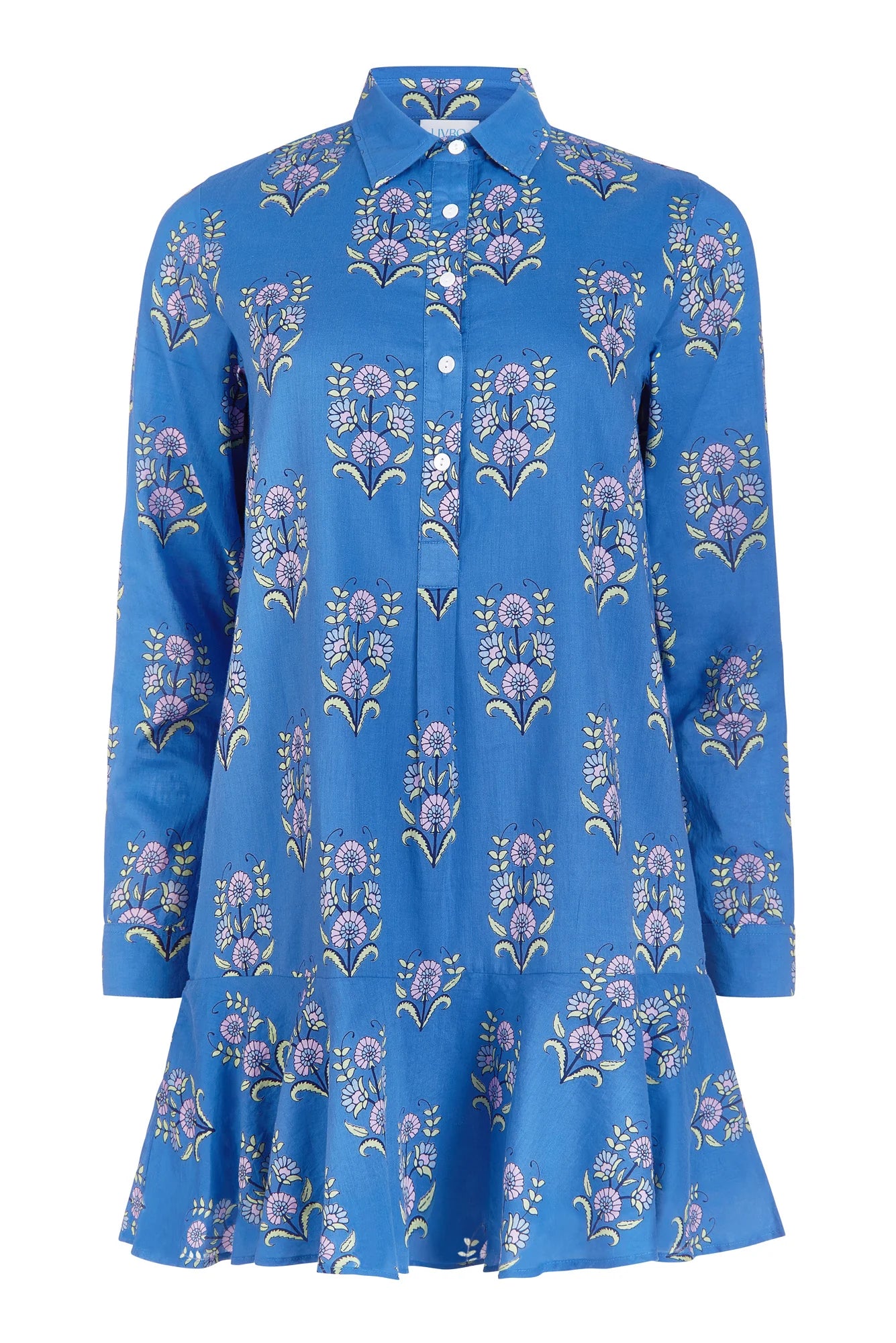 LIVRO - Polly Dress - Cornflower Mughal