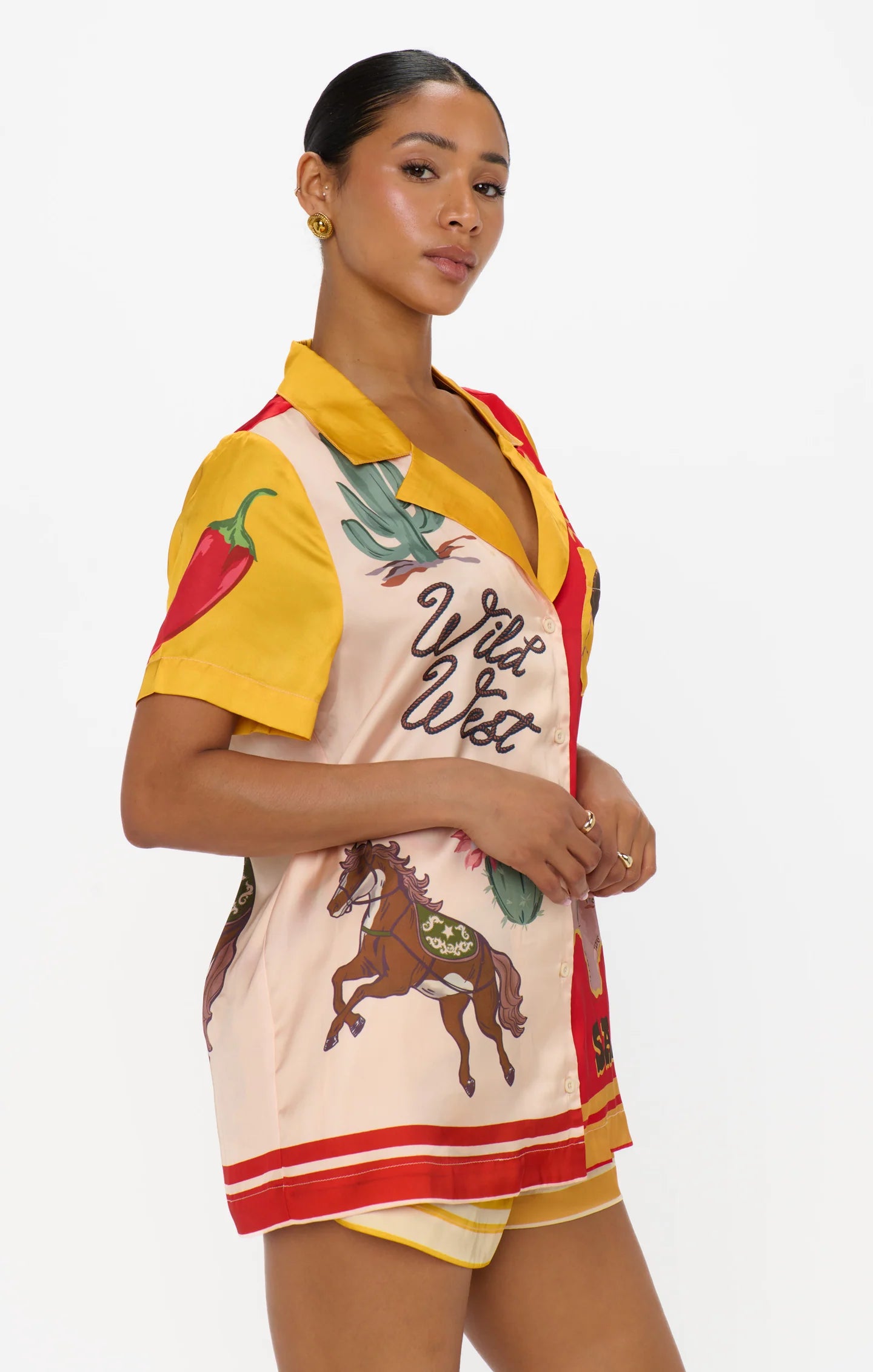 Home and Away PJ Set - Lone Star Silky