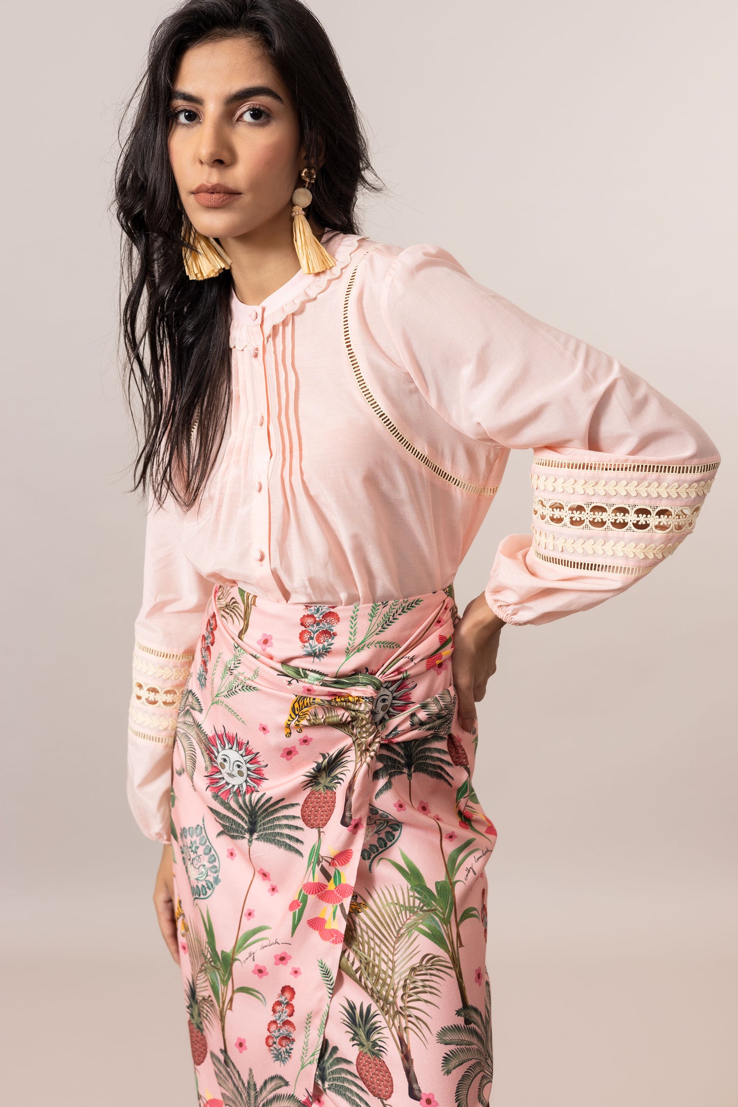 Emily Lovelock - Martha Top - Veiled Rose
