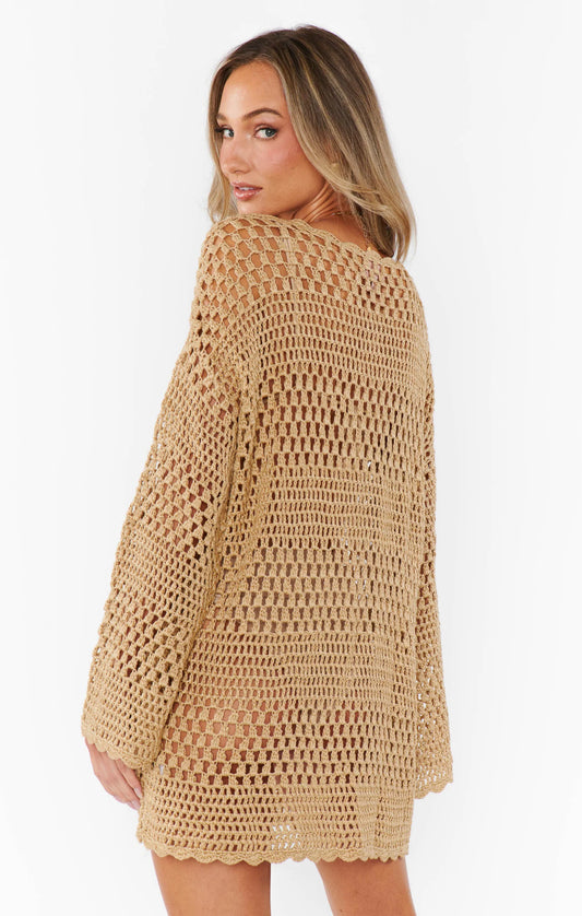 Show Me Your Mumu - Paula Pullover - Latte Crochet