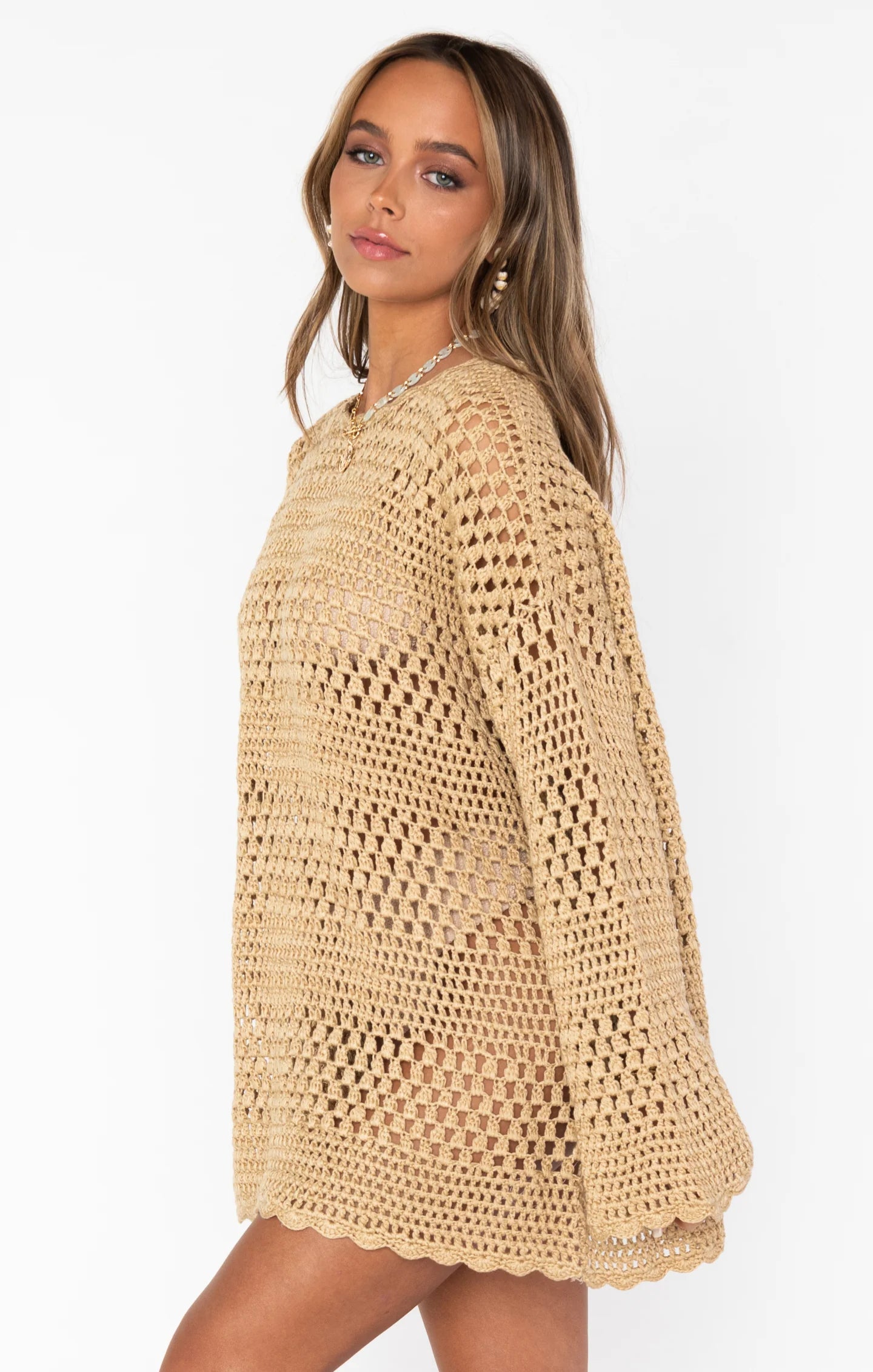 Show Me Your Mumu - Paula Pullover - Latte Crochet