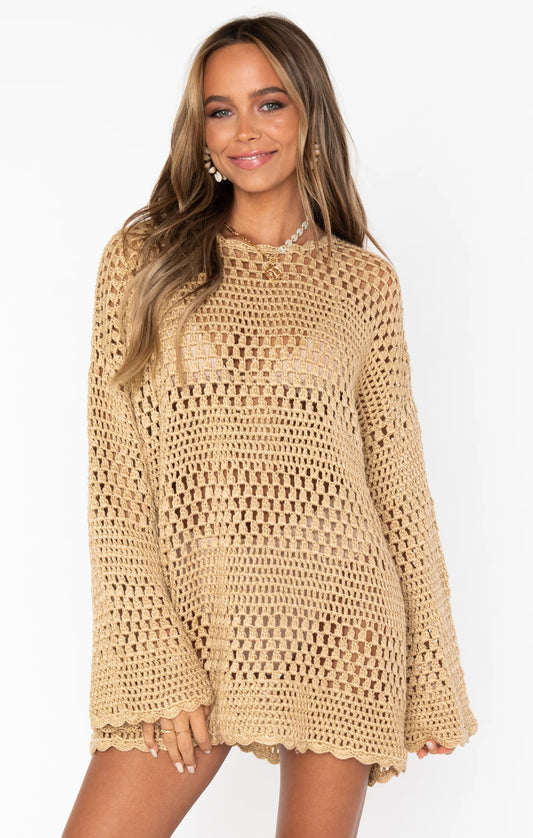 Show Me Your Mumu - Paula Pullover - Latte Crochet