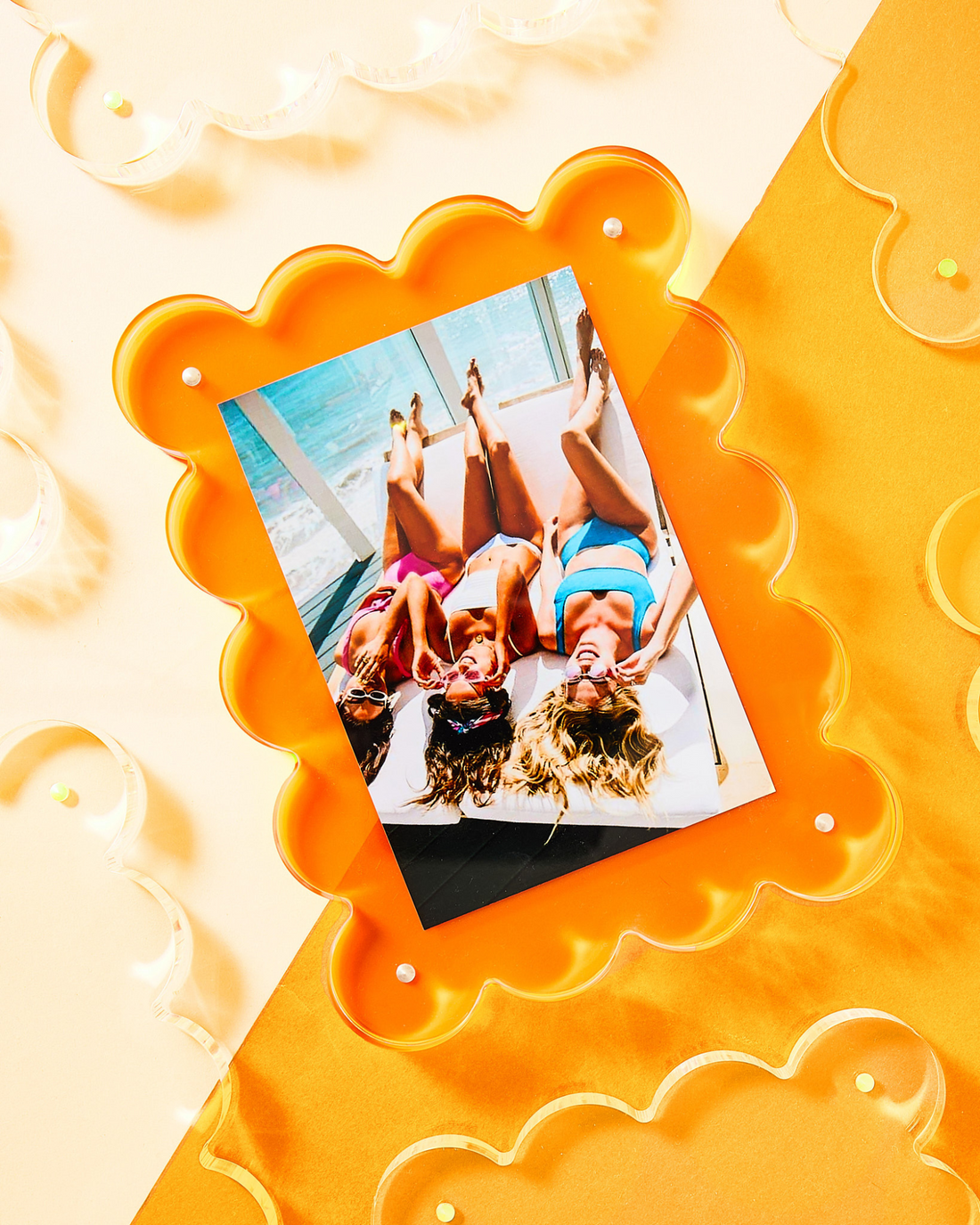 NEON ORANGE ACRYLIC PICTURE FRAME