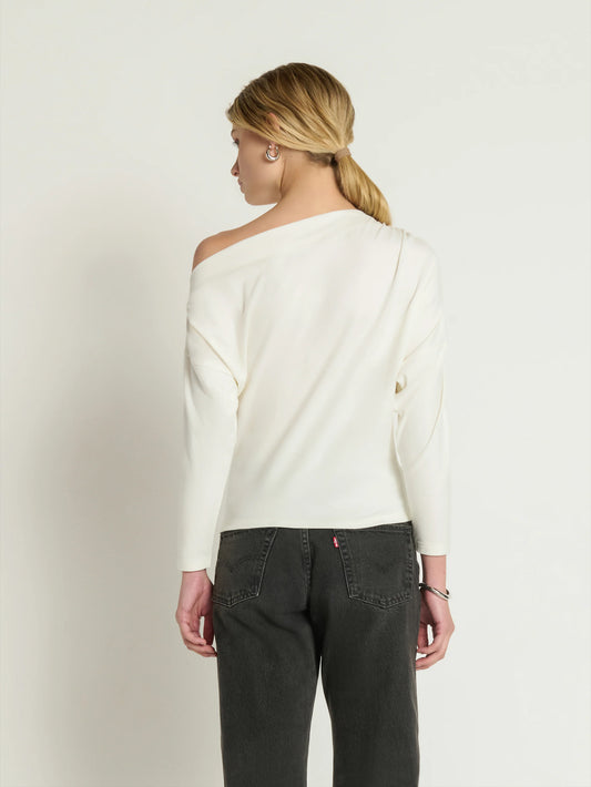Pietra Off Shoulder Top - Porcelain