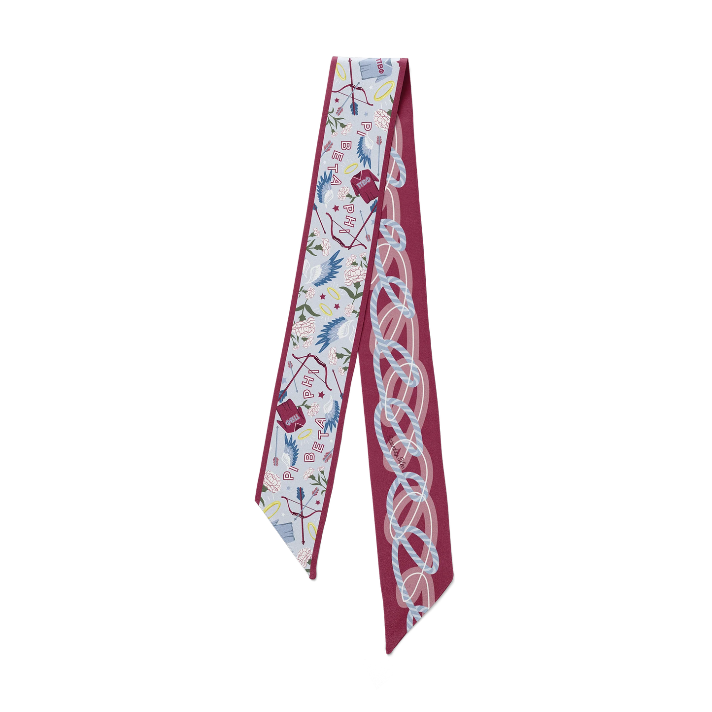Saturday Silks - Pi Beta Phi Skinny Scarf