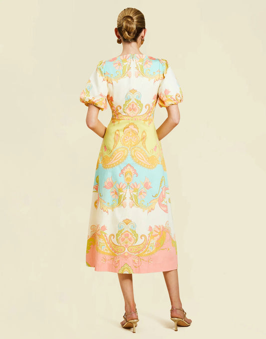 Pippa Midi Dress - Venetian Paisley