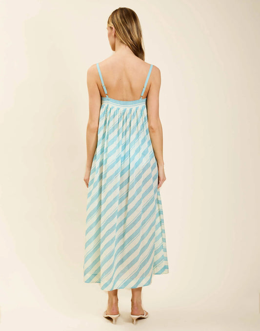 Portofino Midi Dress - Aegean Stripe