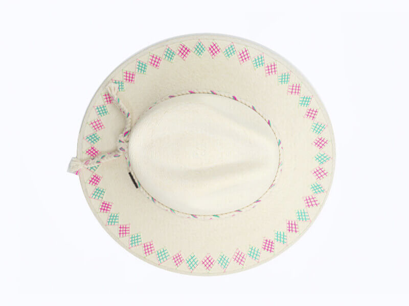 Corazón Playero - Women's Rhombus Hat - Pink & Teal
