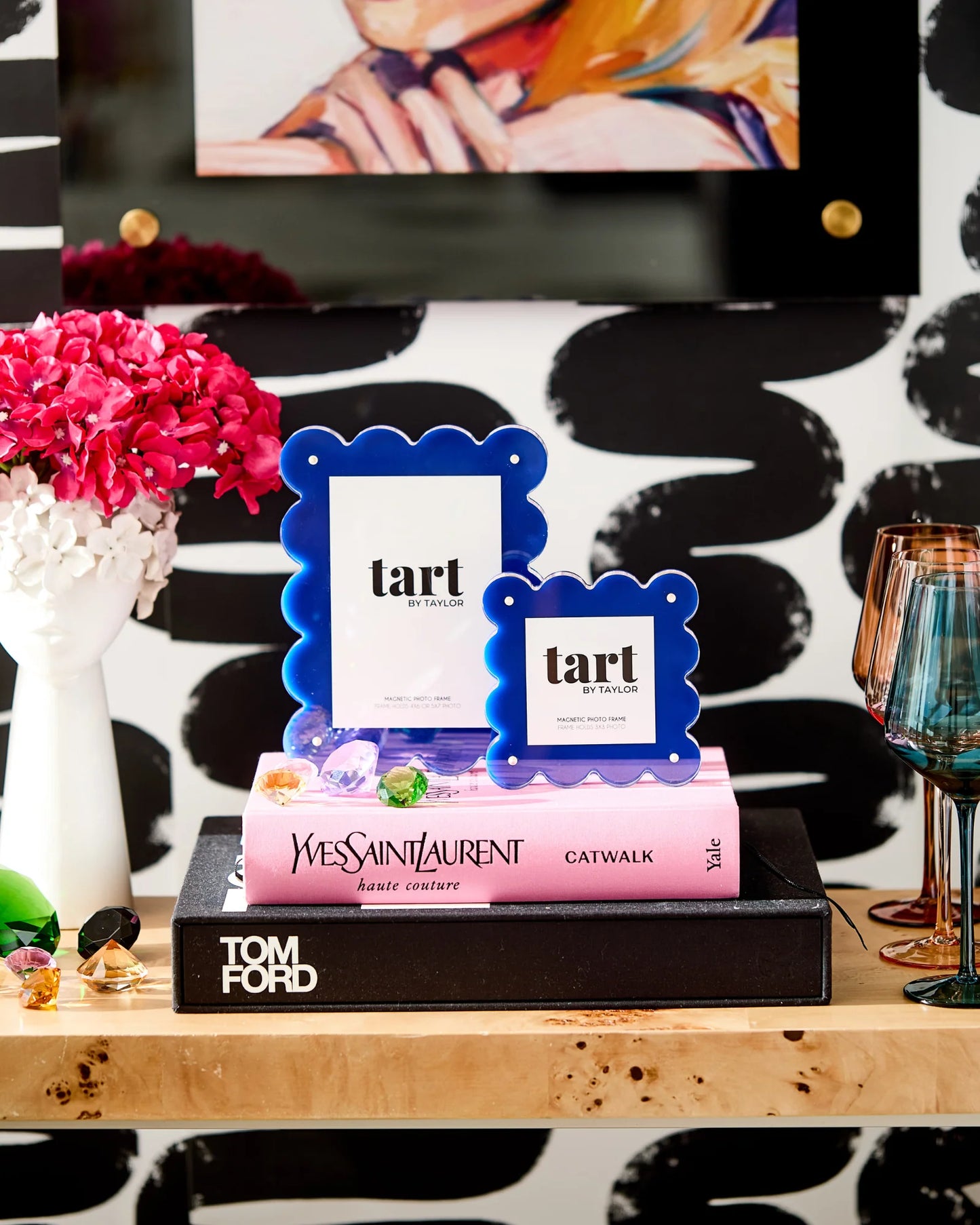 ROYAL BLUE MINI ACRYLIC PICTURE FRAME
