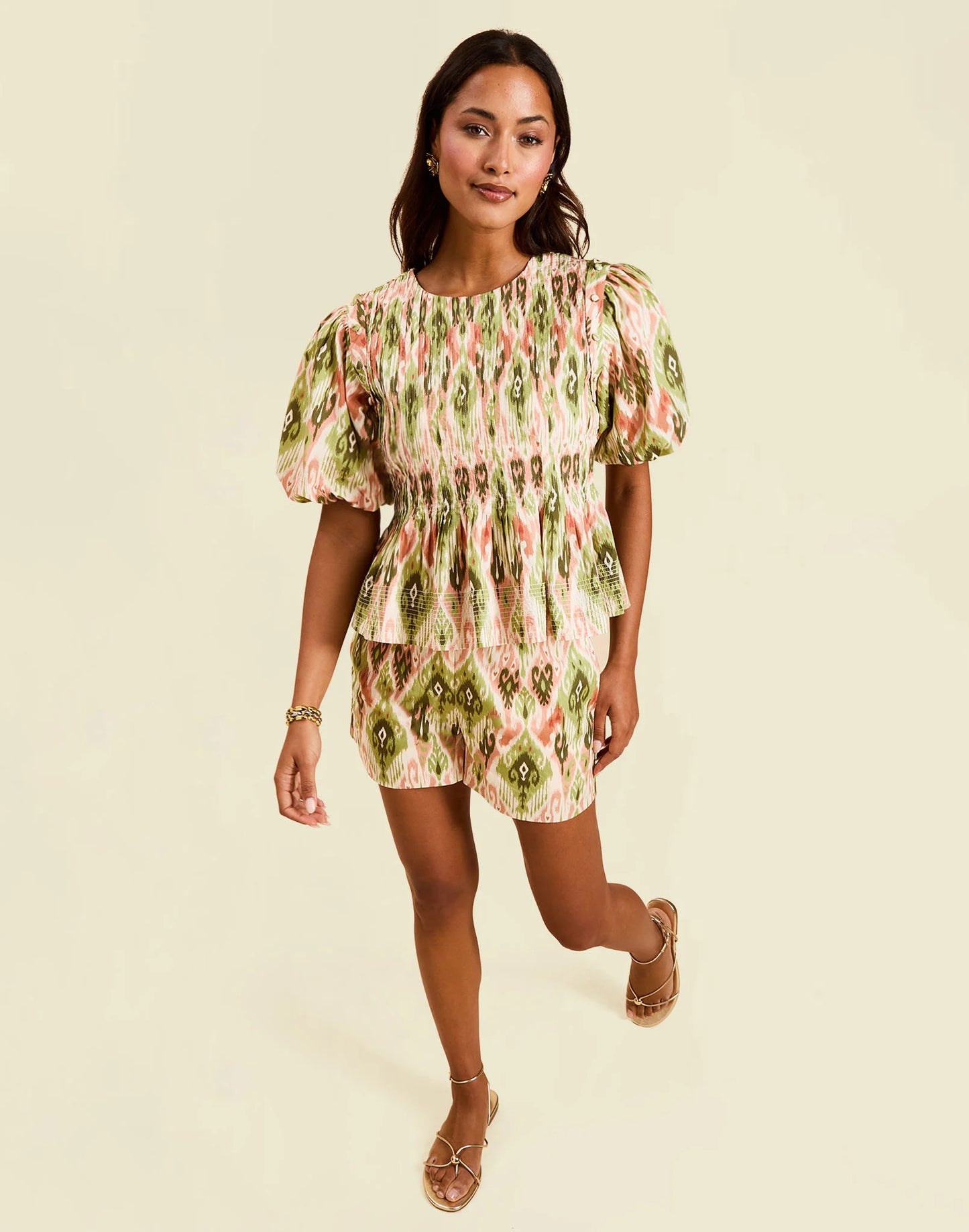 Santa Fe Convertible Top - Sweet Pea Ikat